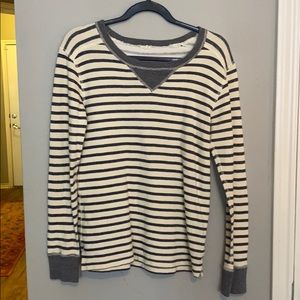 J Crew long sleeved striped shirt